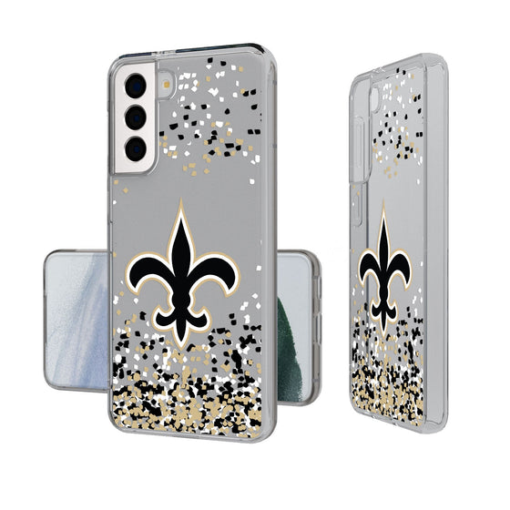 New Orleans Saints Confetti Clear Case - 757 Sports Collectibles