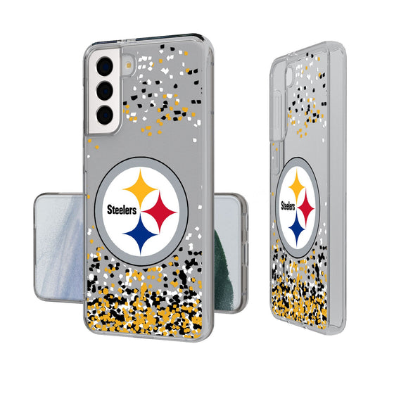 Pittsburgh Steelers Confetti Clear Case - 757 Sports Collectibles