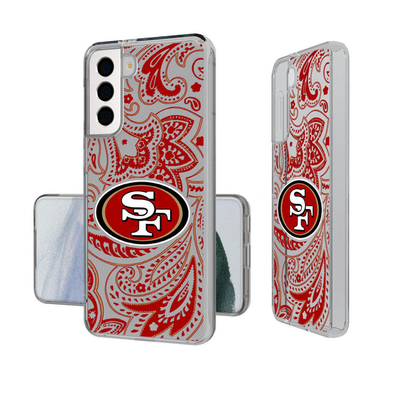 San Francisco 49ers Paisley Clear Case-1