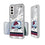 Colorado Avalanche Ice Stripe Clear Case-1