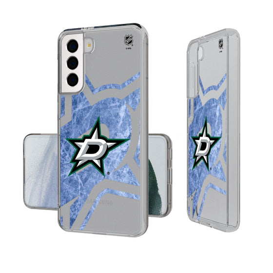 Dallas Stars Ice Tilt Clear Case-1