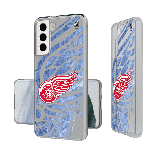 Detroit Red Wings Ice Tilt Clear Case-1