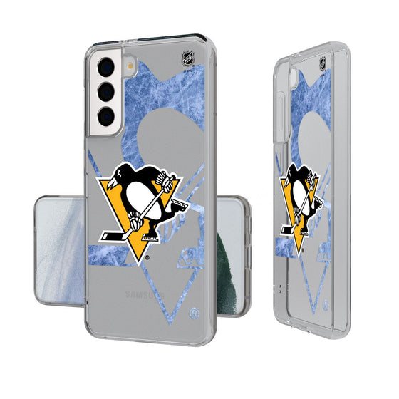 Pittsburgh Penguins Ice Tilt Clear Case-1