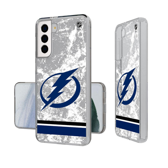 Tampa Bay Lightning Ice Stripe Clear Case-1