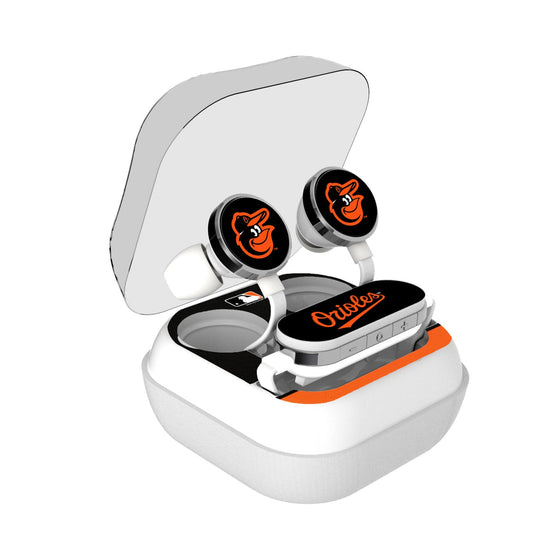 Baltimore Orioles Stripe Wireless Earbuds - 757 Sports Collectibles