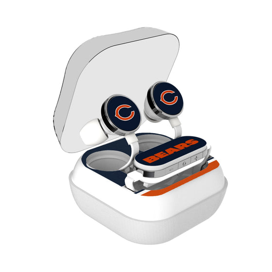 Chicago Bears Stripe Wireless Earbuds - 757 Sports Collectibles