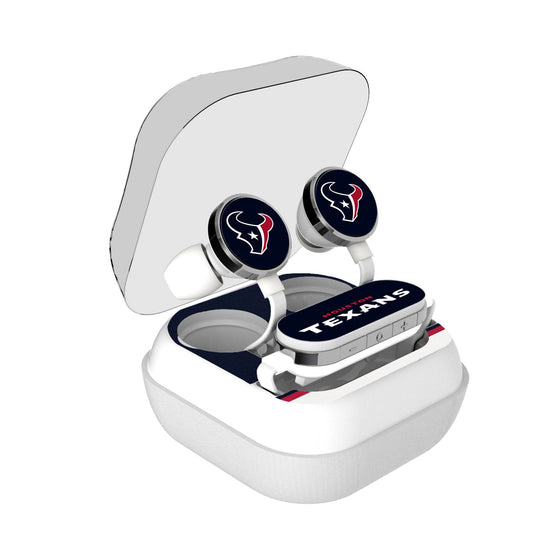 Houston Texans Stripe Wireless Earbuds - 757 Sports Collectibles