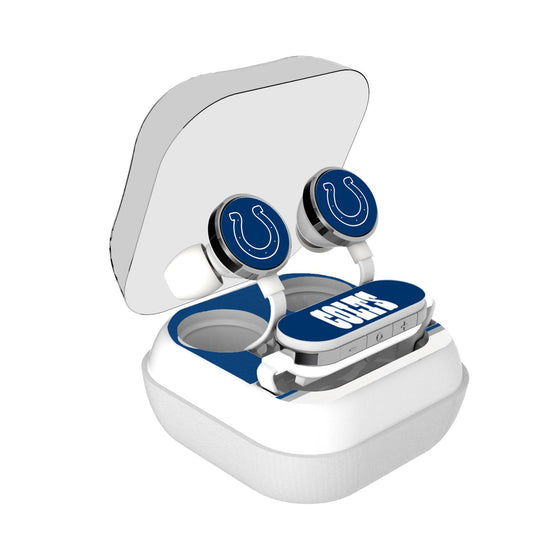 Indianapolis Colts Stripe Wireless Earbuds - 757 Sports Collectibles