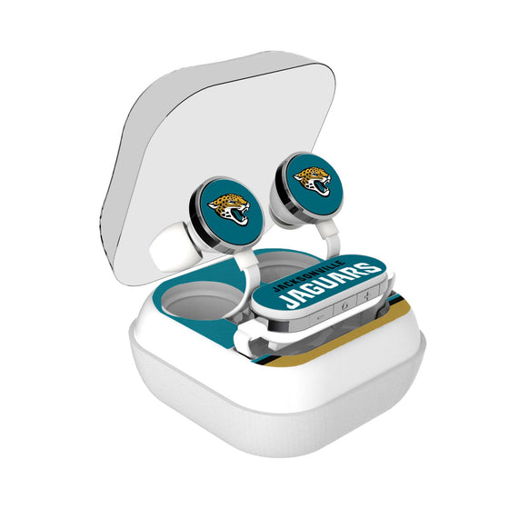 Jacksonville Jaguars Stripe Wireless Earbuds - 757 Sports Collectibles