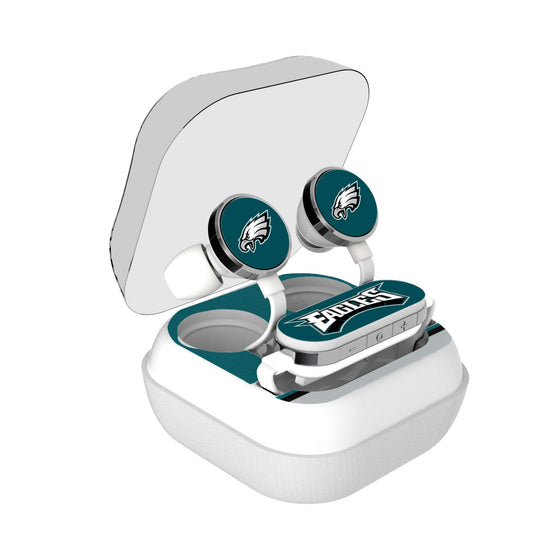 Philadelphia Eagles Stripe Wireless Earbuds - 757 Sports Collectibles