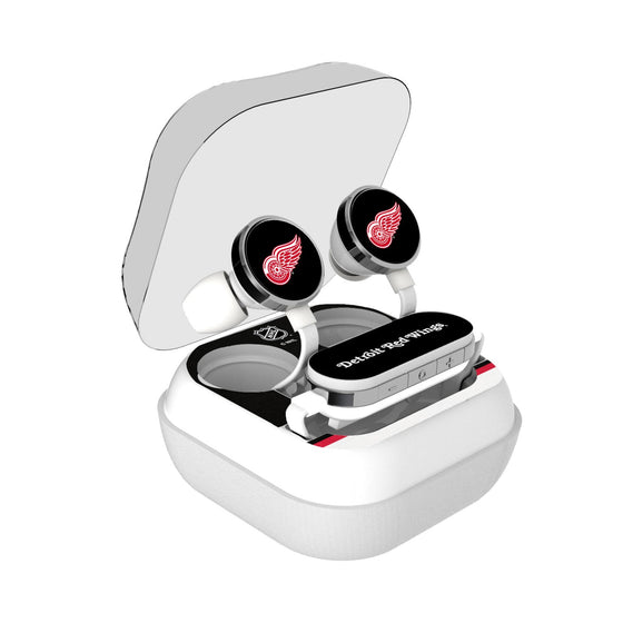 Detroit Red Wings Stripe Wireless Earbuds-0