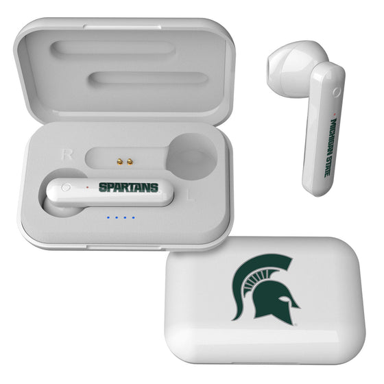 Michigan State Spartans Insignia Wireless Earbuds-0