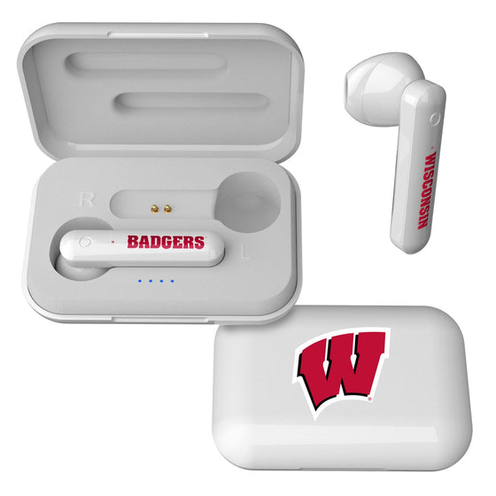 Wisconsin Badgers Insignia Wireless Earbuds-0