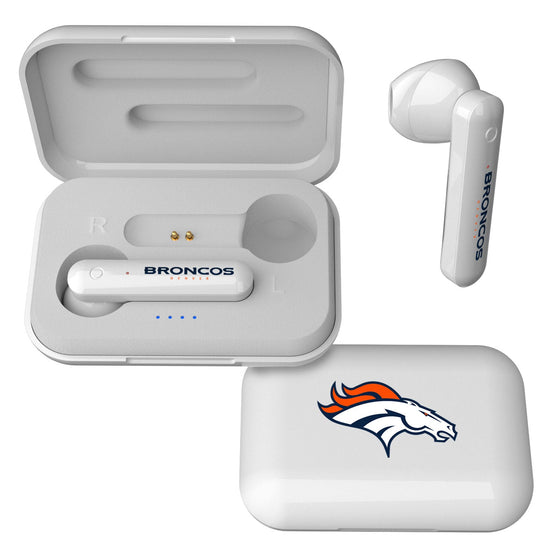 Denver Broncos Insignia Wireless Earbuds - 757 Sports Collectibles