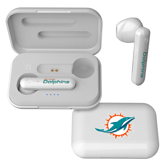 Miami Dolphins Insignia Wireless Earbuds - 757 Sports Collectibles