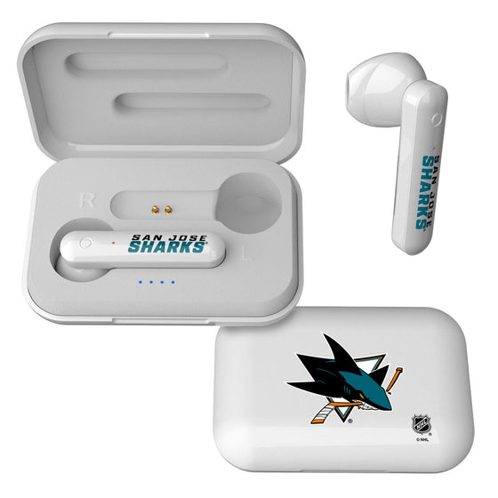 San Jose Sharks Insignia Wireless Earbuds-0