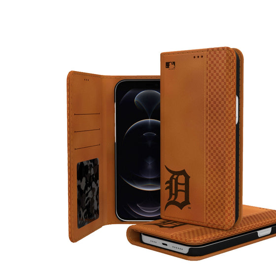 Detroit Tigers Woodburned Folio Case - 757 Sports Collectibles