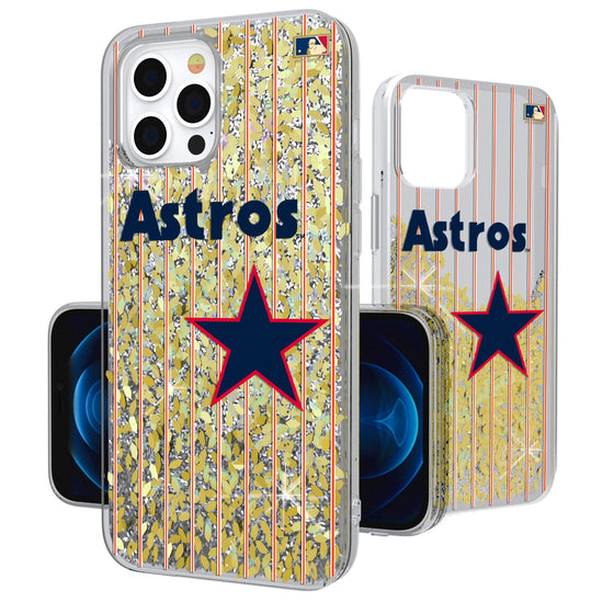 Houston Astros 1975-1981 - Cooperstown Collection Pinstripe Gold Glitter Case - 757 Sports Collectibles