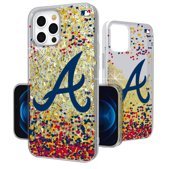 Atlanta Braves Confetti Gold Glitter Case - 757 Sports Collectibles