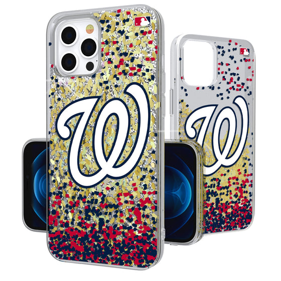 Washington Nationals Confetti Gold Glitter Case - 757 Sports Collectibles