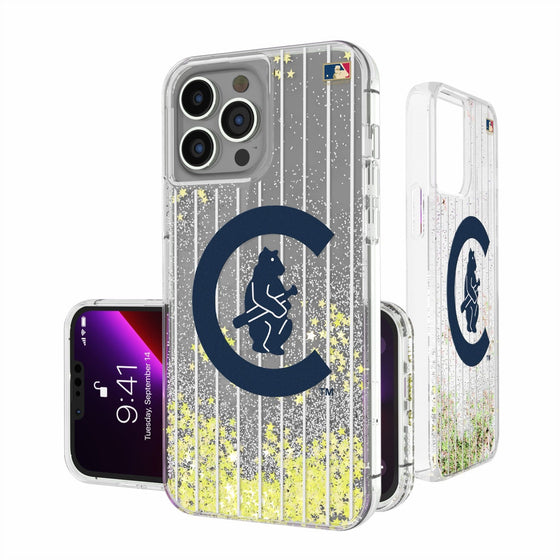 Chicago Cubs Home 1911-1912 - Cooperstown Collection Pinstripe Gold Glitter Case - 757 Sports Collectibles