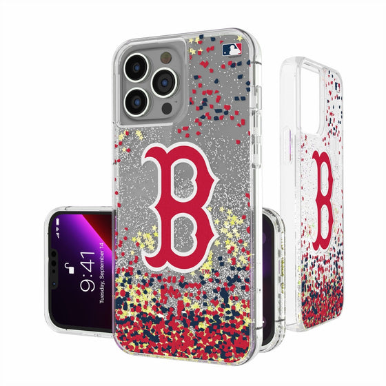 Boston Red Sox Confetti Gold Glitter Case - 757 Sports Collectibles