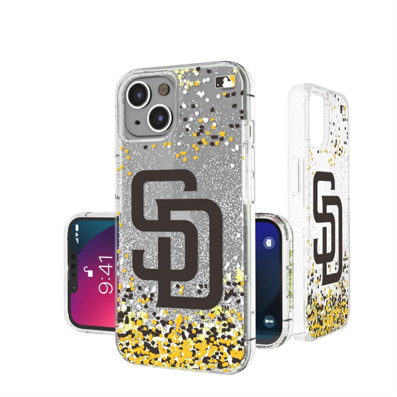 San Diego Padres Confetti Gold Glitter Case - 757 Sports Collectibles