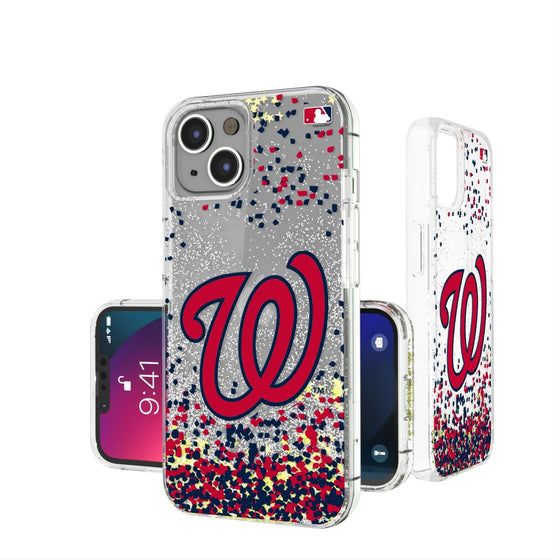 Washington Nationals Confetti Gold Glitter Case - 757 Sports Collectibles