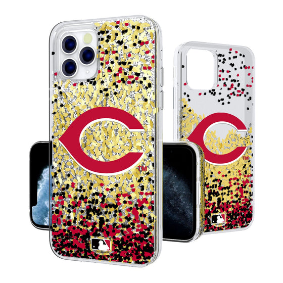 Cincinnati Reds Confetti Gold Glitter Case - 757 Sports Collectibles