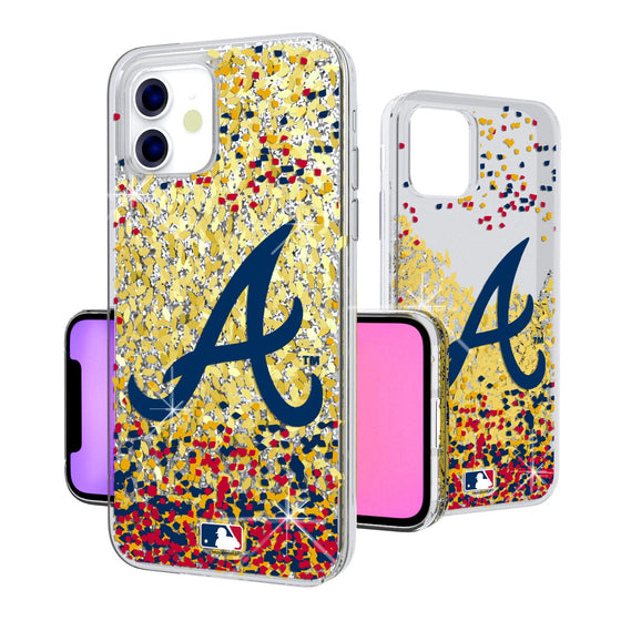 Atlanta Braves Confetti Gold Glitter Case - 757 Sports Collectibles