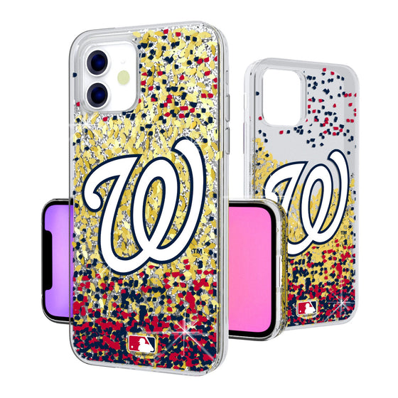 Washington Nationals Confetti Gold Glitter Case - 757 Sports Collectibles