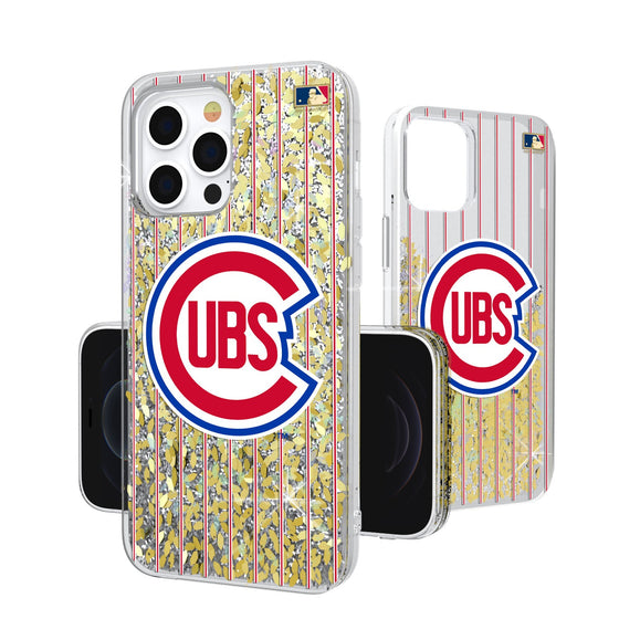 Chicago Cubs 1948-1956 - Cooperstown Collection Pinstripe Gold Glitter Case - 757 Sports Collectibles