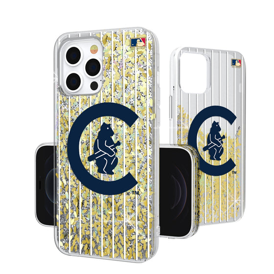 Chicago Cubs Home 1911-1912 - Cooperstown Collection Pinstripe Gold Glitter Case - 757 Sports Collectibles