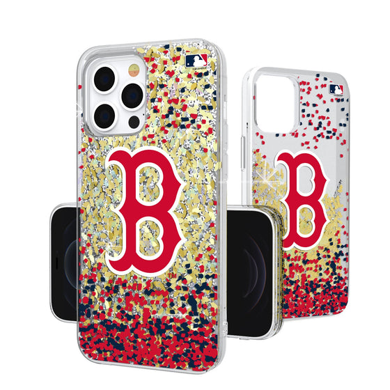 Boston Red Sox Confetti Gold Glitter Case - 757 Sports Collectibles