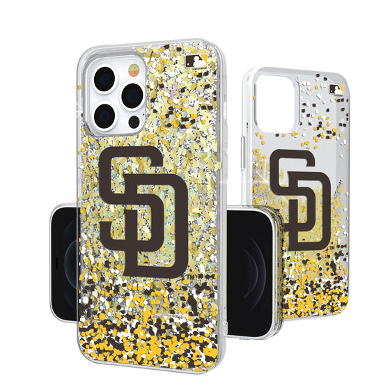 San Diego Padres Confetti Gold Glitter Case - 757 Sports Collectibles