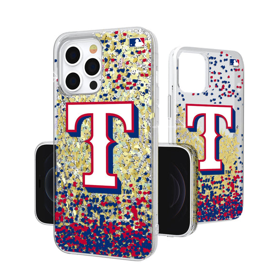 Texas Rangers Confetti Gold Glitter Case - 757 Sports Collectibles