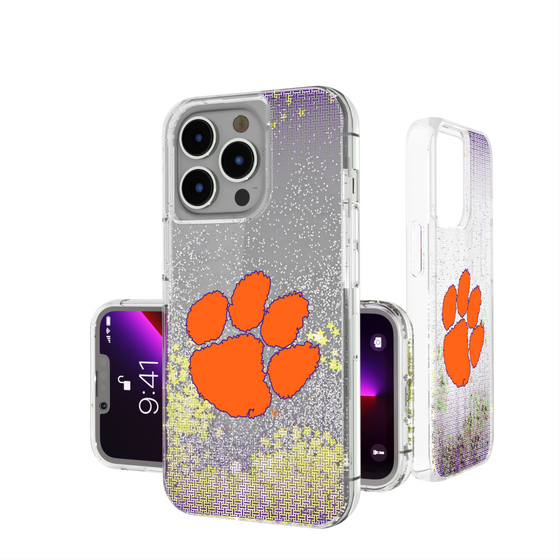 Clemson Tigers Linen Glitter Phone Case-0
