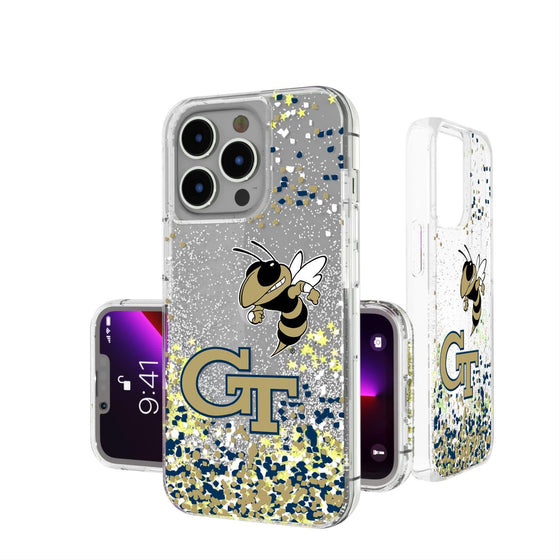 Georgia Tech Yellow Jackets Confetti Glitter Case-0