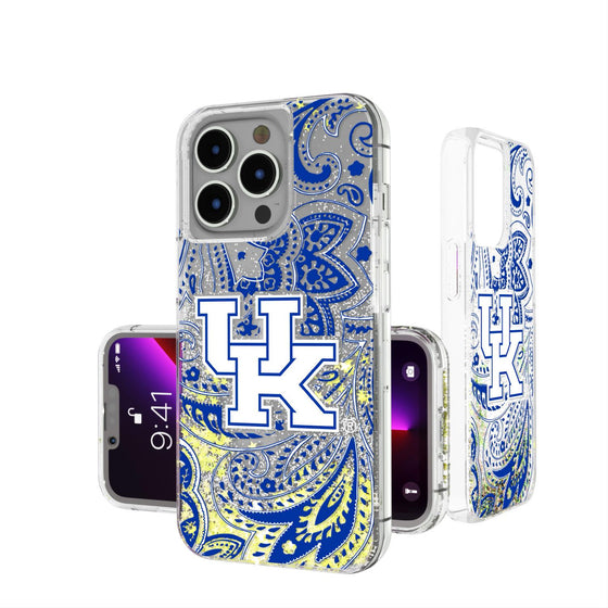 Kentucky Wildcats Paisley Glitter Case-0