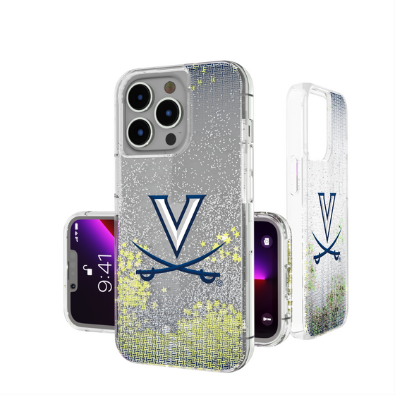 Virginia Cavaliers Linen Glitter Phone Case-0