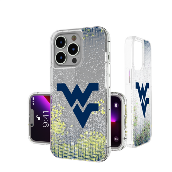 West Virginia Mountaineers Linen Glitter Phone Case-0