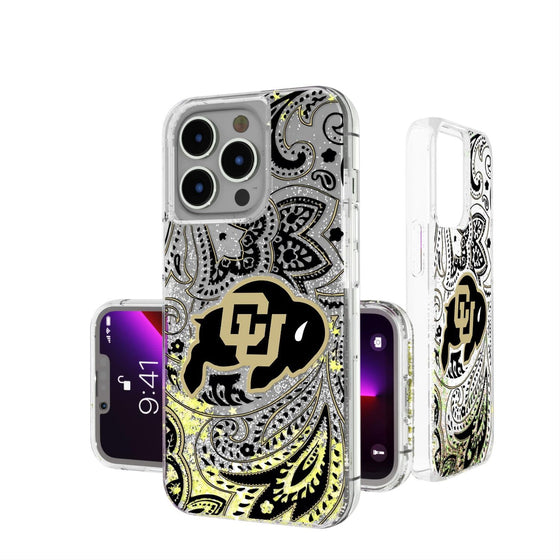 Colorado Buffaloes Paisley Glitter Case-0