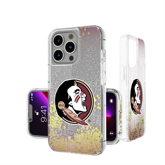 Florida State Seminoles Linen Glitter Phone Case-0