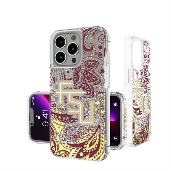 Florida State Seminoles Paisley Glitter Case-0