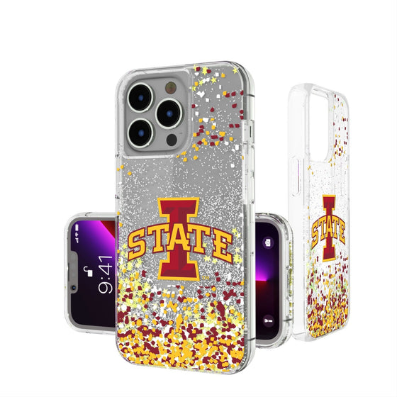 Iowa State Cyclones Confetti Glitter Case-0