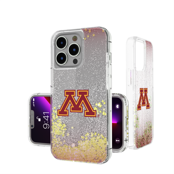 Minnesota Golden Gophers Linen Glitter Phone Case-0