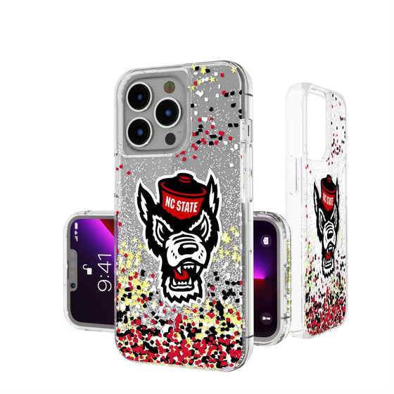 North Carolina State Wolfpack Confetti Glitter Case-0