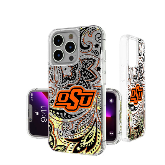 Oklahoma State Cowboys Paisley Glitter Case-0