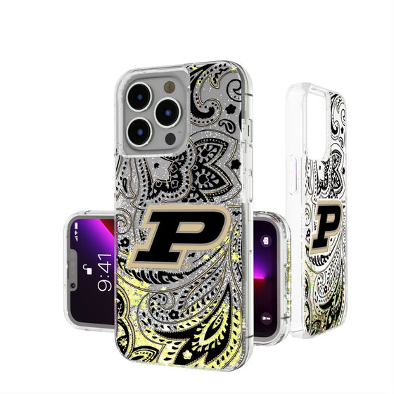 Purdue Boilermakers Paisley Glitter Case-0