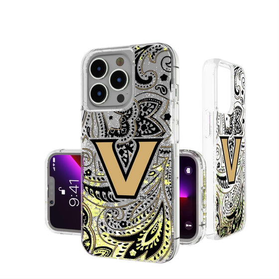 Vanderbilt Commodores Paisley Glitter Case-0